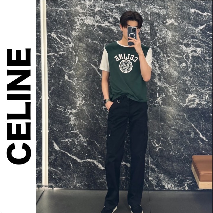 《CELINE》国内発送 セリーヌ BLASON レギュラーTシャツ