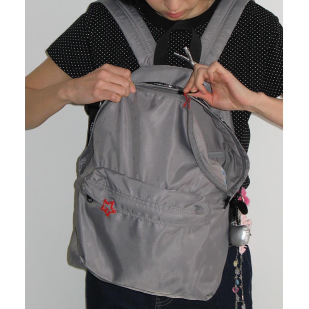 バックパック・リュック RONRON MINIMAL LIGHT BACKPACK SILVER RR25BBP4598SV