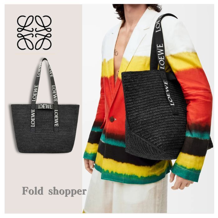 【都会的な夏バッグ】LOEWE フォールドショッパー ブラック