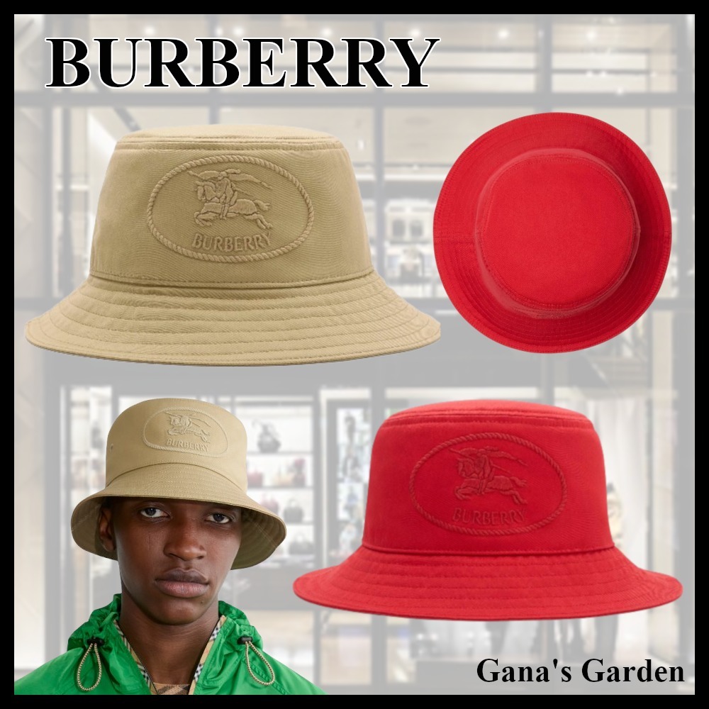ギフトに【BURBERRY】ナイトスタンプ ギャバジン バケットハット