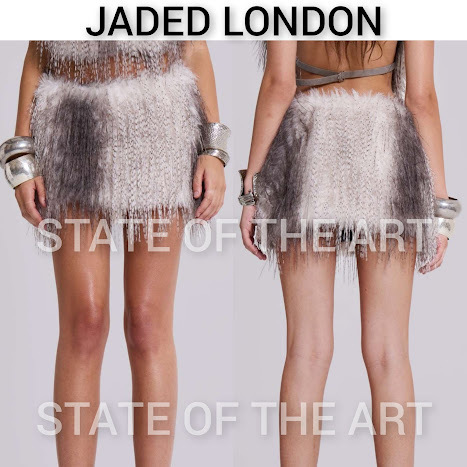 【JADED LONDON】Haka フェイクファーミニスカート