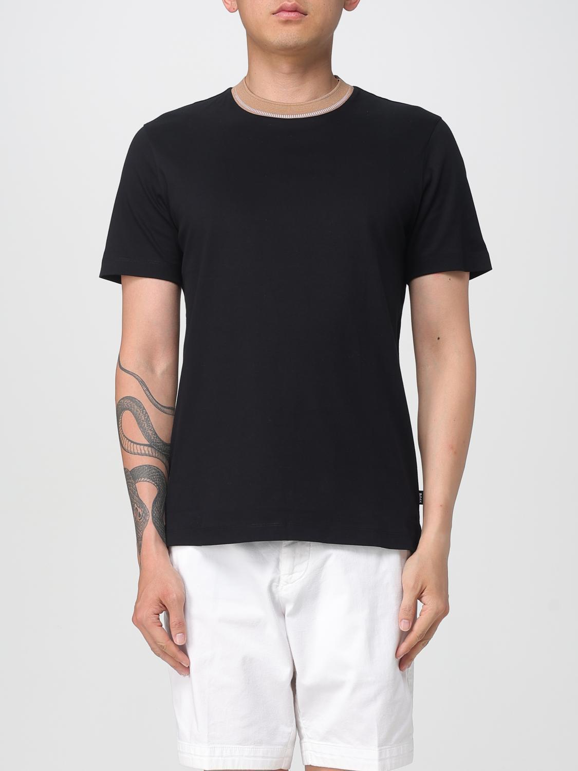 Tシャツ・カットソー BOSS Men T-shirt Black 50531793 002