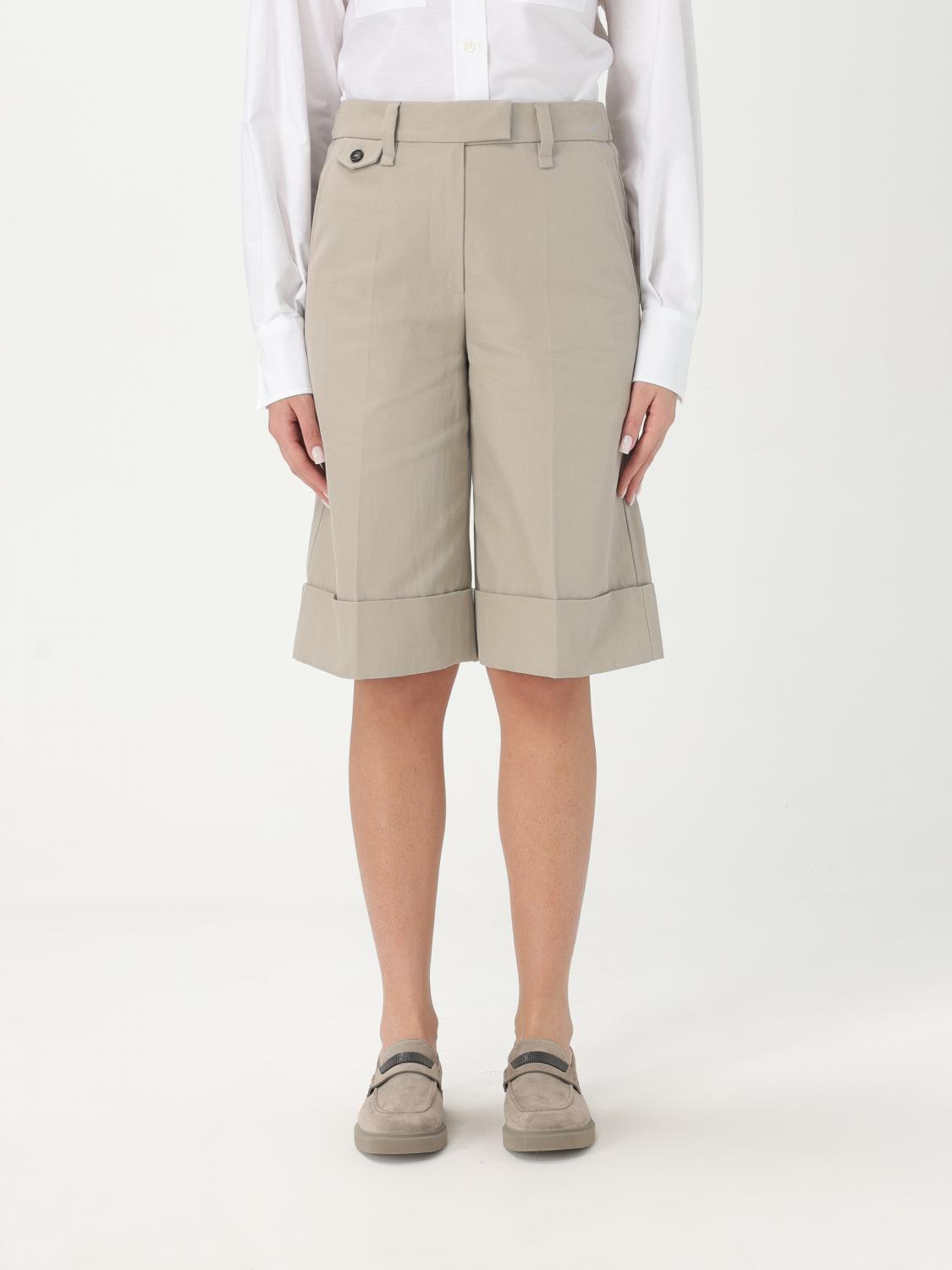 ショートパンツ BRUNELLO CUCINELLI Woman Short Beige ML145P8866 C3095