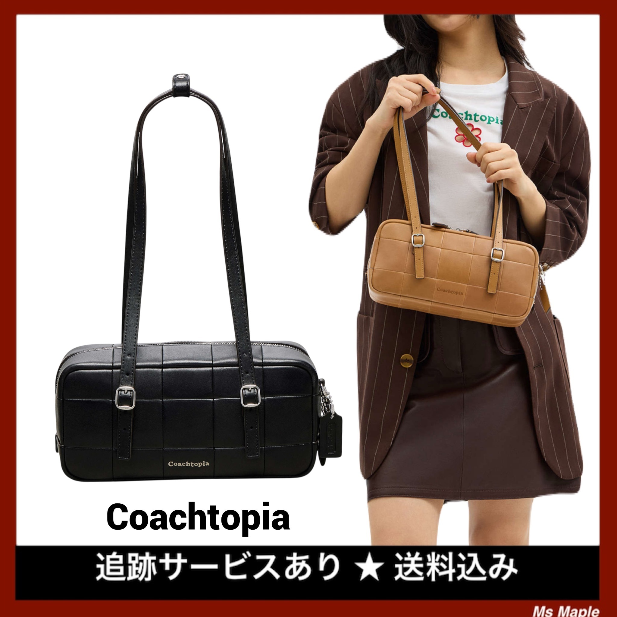 レザーハイド☆ユニセックス【Coachtopia】サッチェルバッグ
