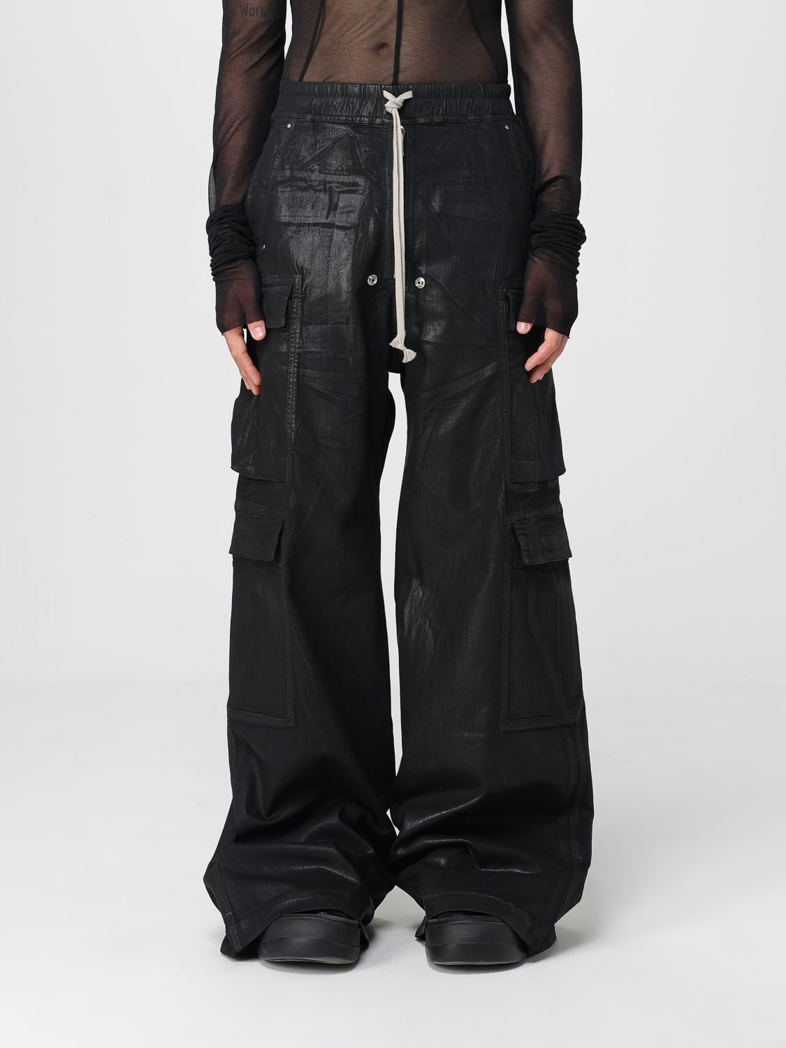 パンツ・ボトムスその他 Rick Owens DRKSHDW Men Pants Black DU01E3398SCF 09