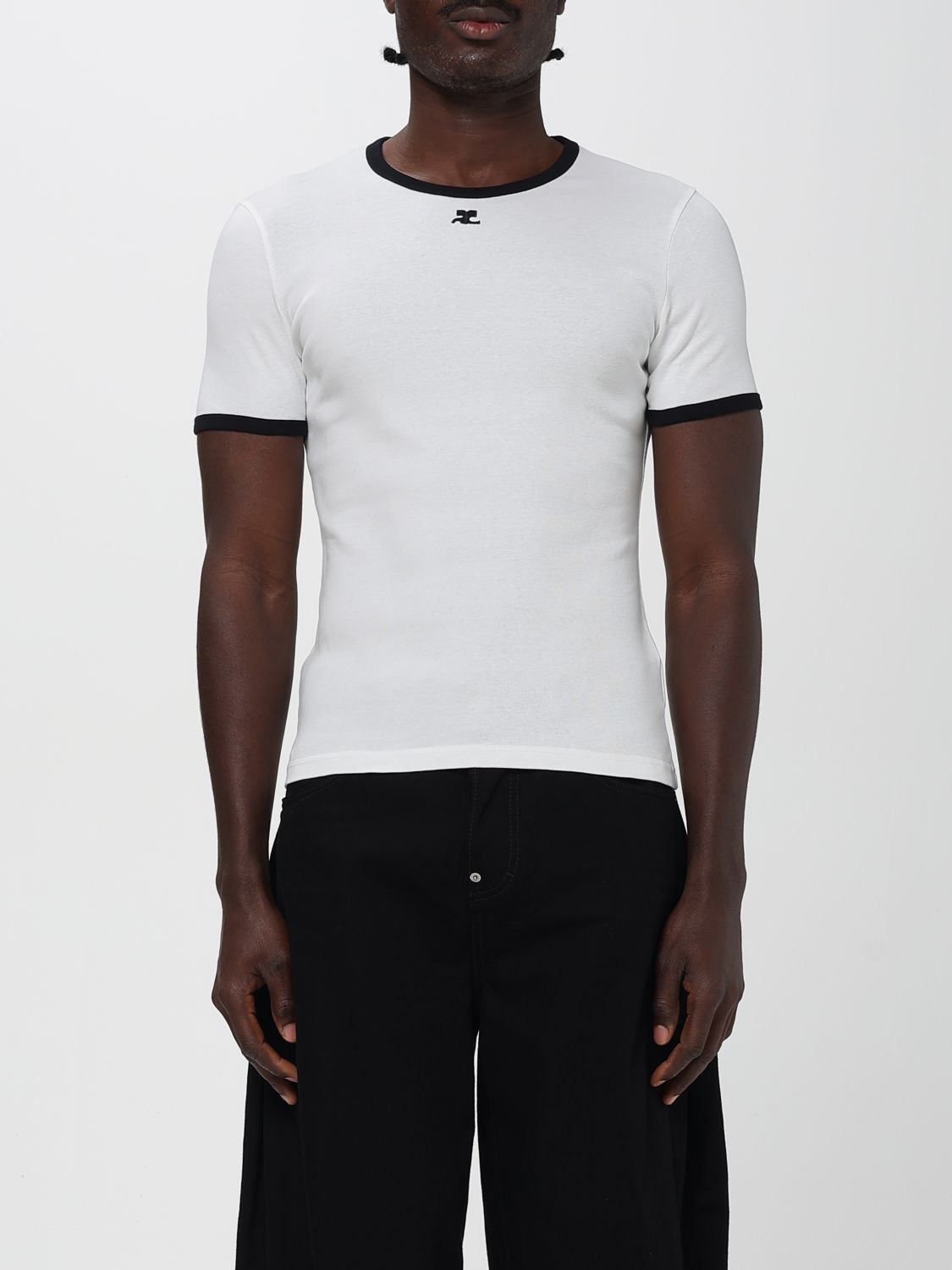Tシャツ・カットソー COURREGES Men T-shirt White VESJTS020JS0070 0098