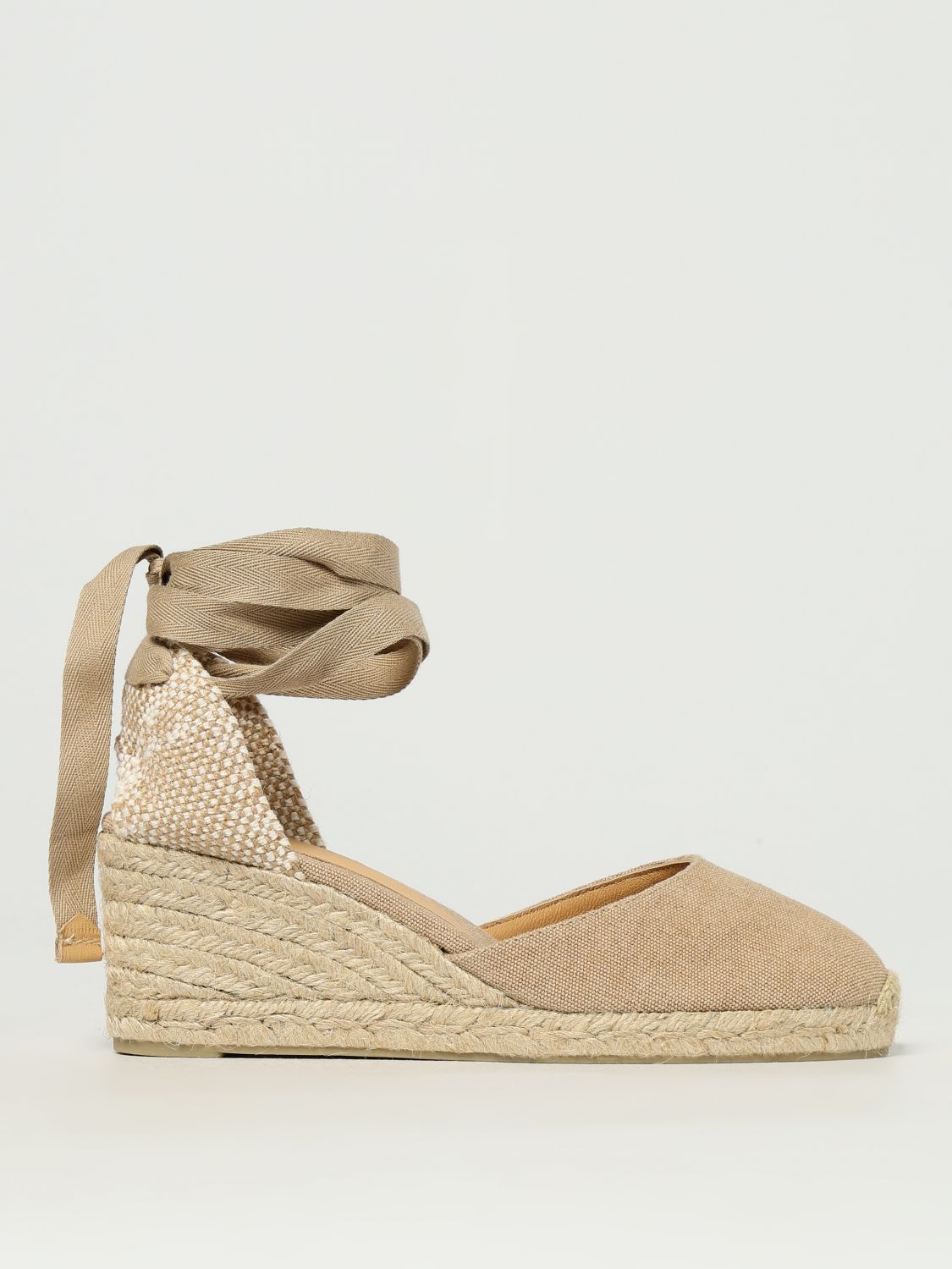 フラットシューズ CASTANER Woman Espadrilles Beige CARINA 60022017
