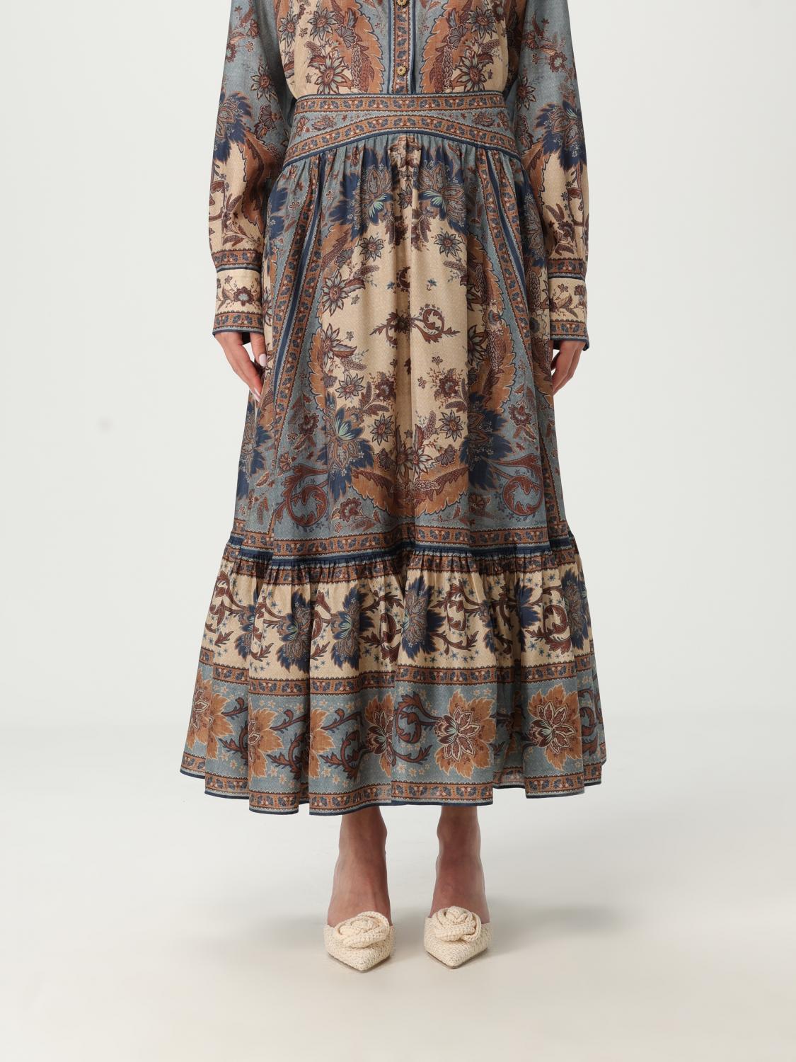 スカート ZIMMERMANN Woman Skirt Blue 3479SSS253 BLCMINFLO