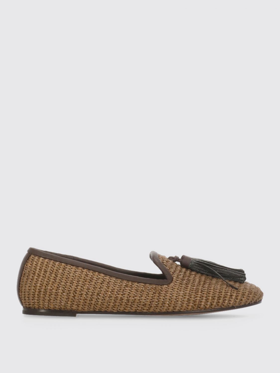 ローファー・オックスフォード BRUNELLO CUCINELLI Woman Loafers Brown MZ39C2937 C193