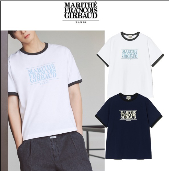 MARITHE★チャウヌ着用★CLASSIC LOGO COLOR POINT TEE
