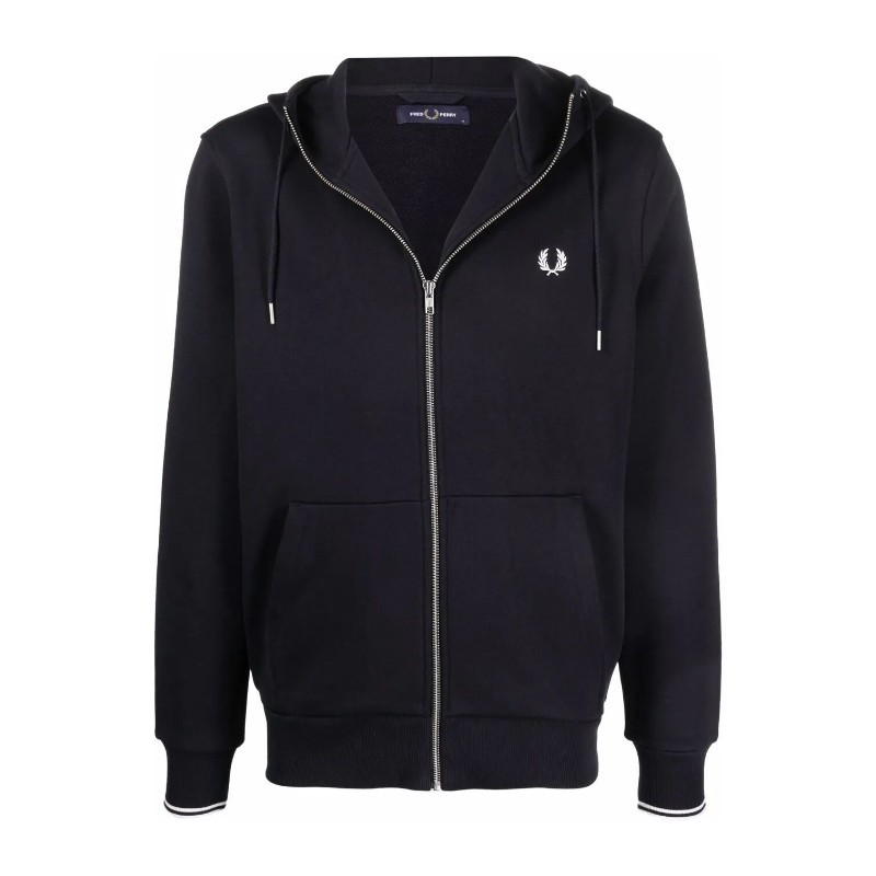 パーカー・フーディ FRED PERRY SS25 HOODED ZIP THROUGH SWEATSHIRT (J7536 795)