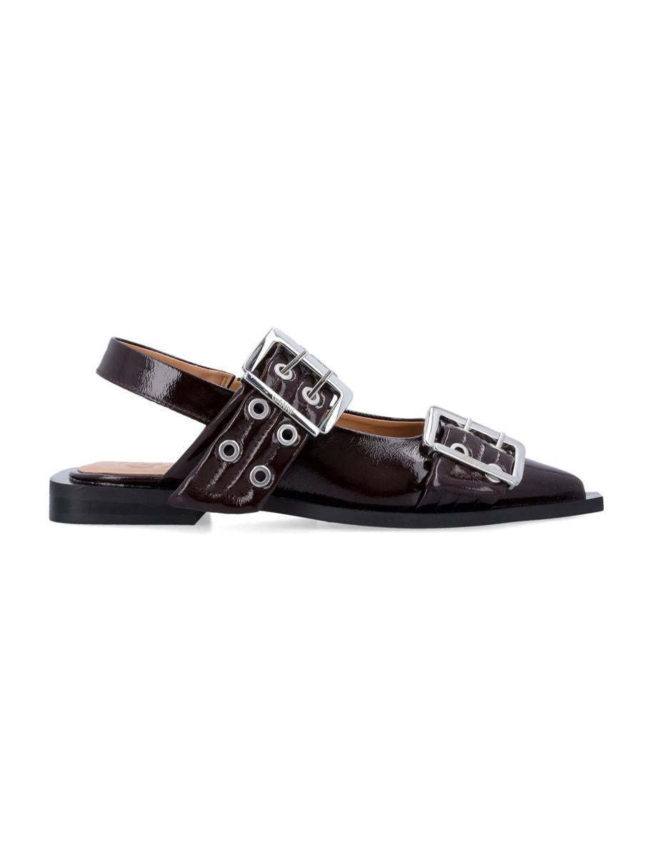【関税＆送料込み】Ganni Feminine Buckle Ballerinas
