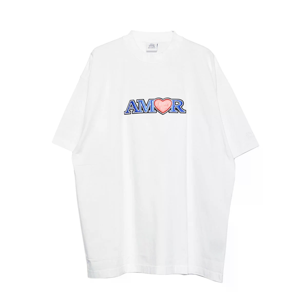 国内発送☆VETEMENTS☆AMOR T-SHIRT/WHITE