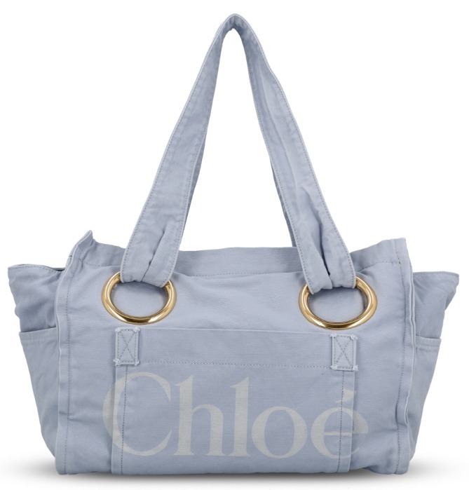 Chloe ♪ コットン Plage トートバッグ CH25AS546P104E0