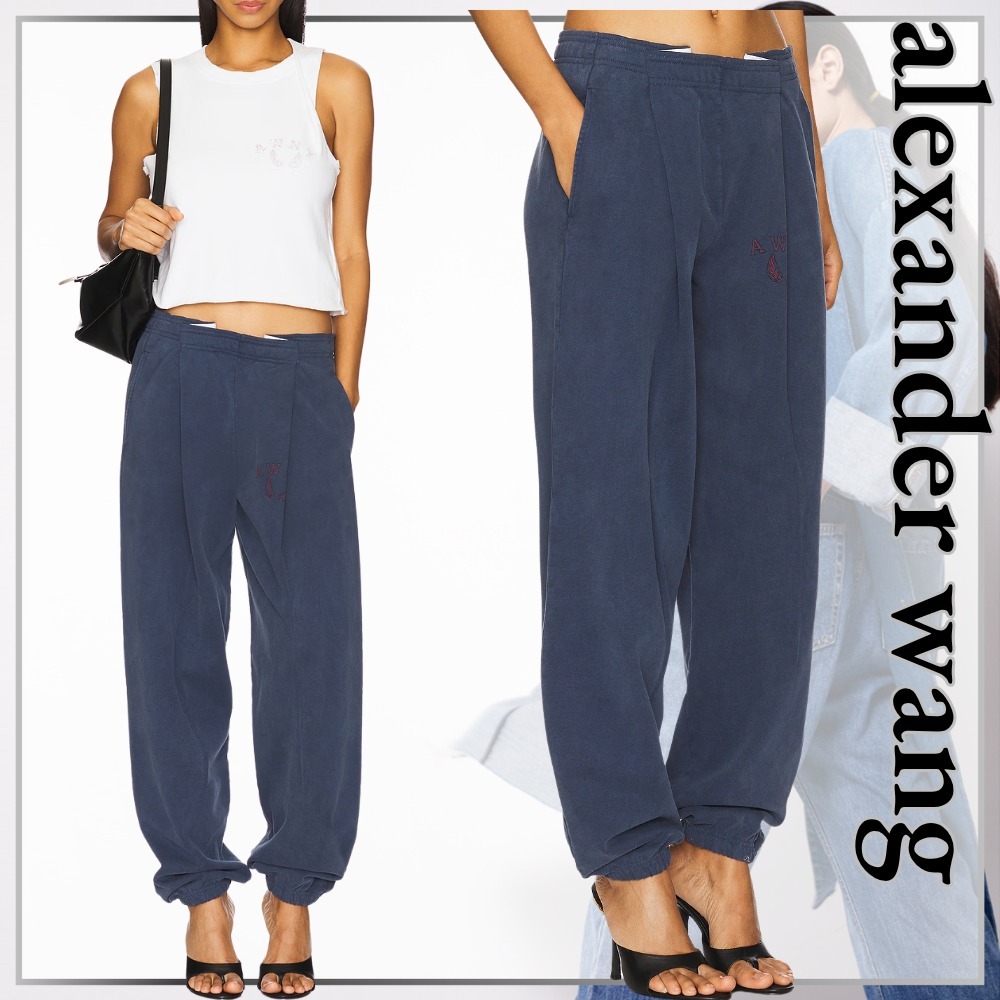 NY発★ プリーツが際立つ【alexander wang】スウェットパンツ