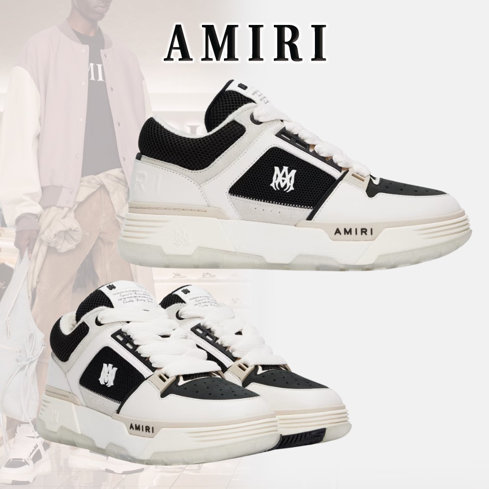 【抜け感と高級感】AMIRI ブラック＆ホワイト MA-1 スニーカー