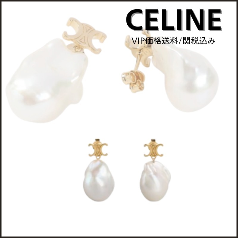 国内発送☆送料関税込【CELINE】パール イヤリング