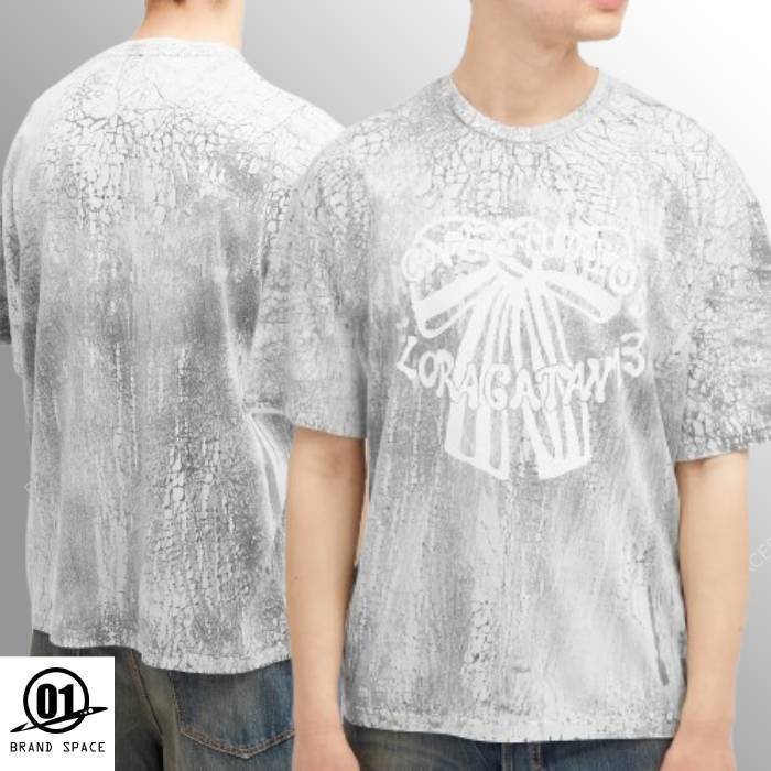 完売間近 ACNE STUDIOS エクスフォード ボウ ロゴ Tシャツ