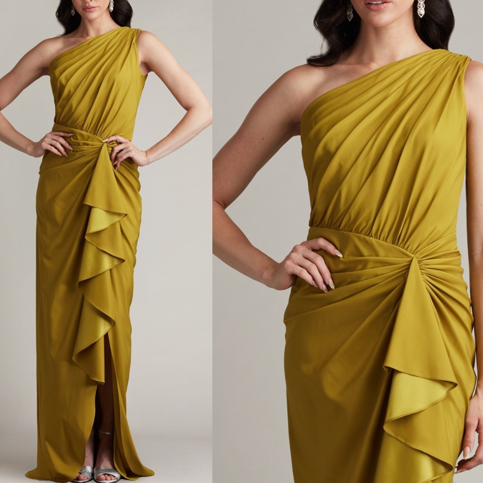 TADASHI SHOJI タダシ ショウジ ワンショルダー レープガウン