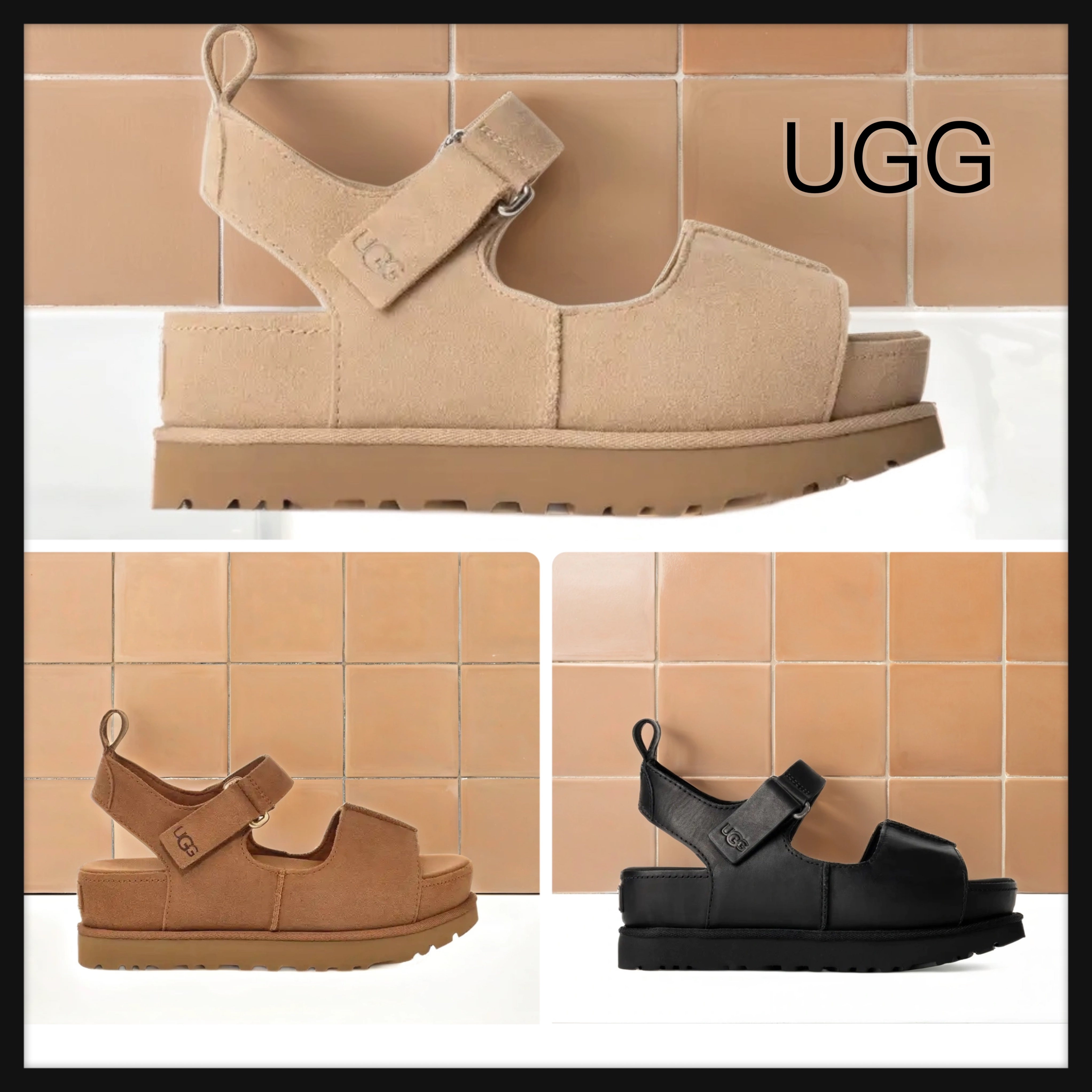 【UGG】Goldenstar Hi ゴールデンスター スエード サンダル 3色