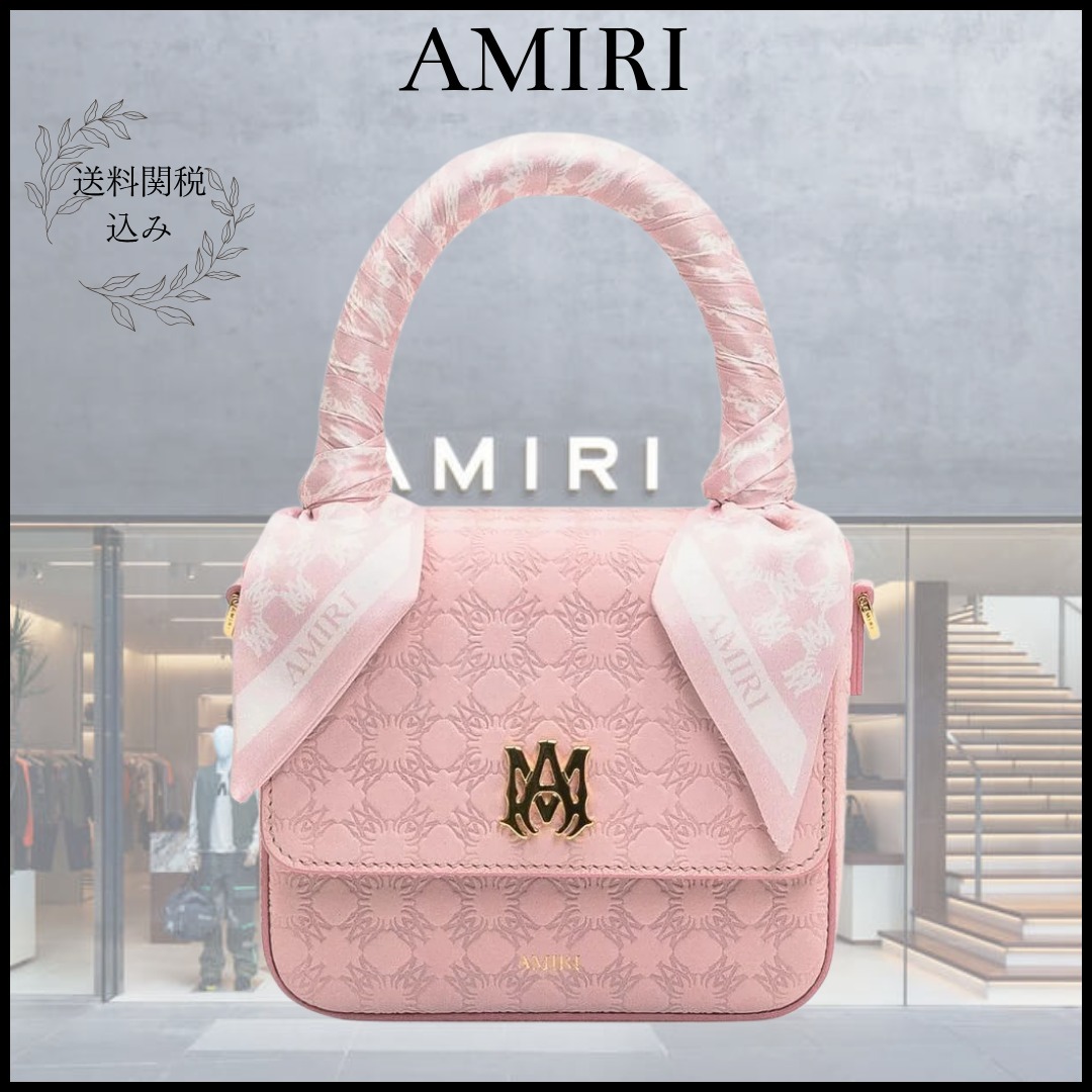 送料関税込☆【AMIRI】ピンク ハンドバッグ