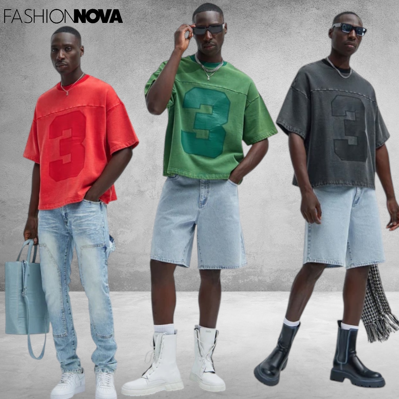 FASHION NOVA MEN ヴィンテージ オーバーサイズ Tシャツ 未入荷
