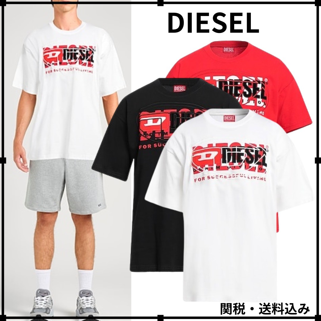 関税*送料込★DIESEL★ロゴ クルーネック Tシャツ 半袖