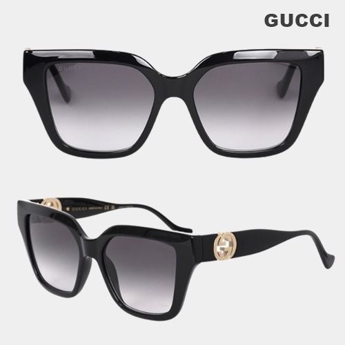 ☆GUCCI☆Black Grey GG スクエア サングラス