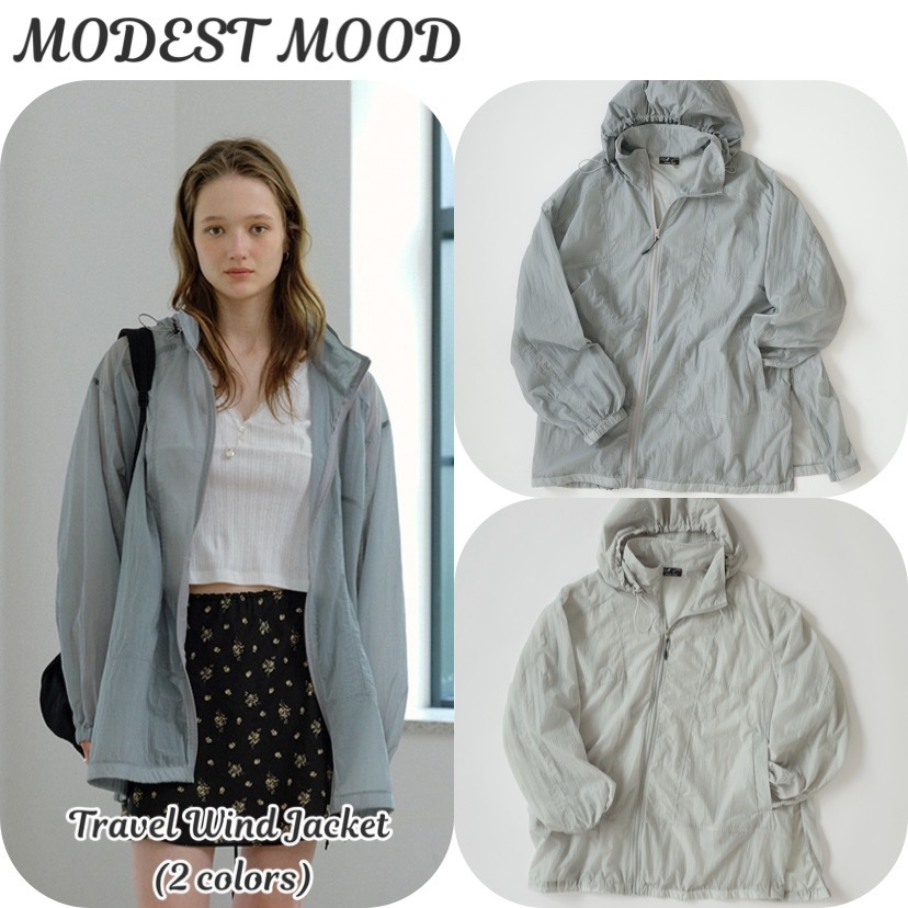 【韓国 MODEST MOOD】Travel Wind Jacket (2 colors)