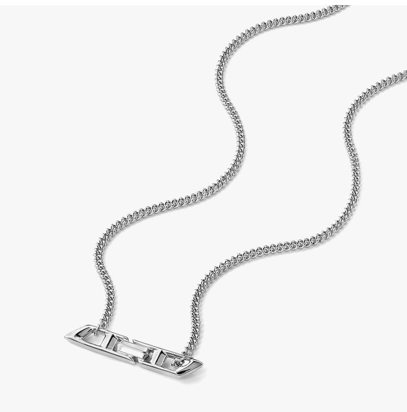 ◆DIESEL◆ single pendant silver necklace