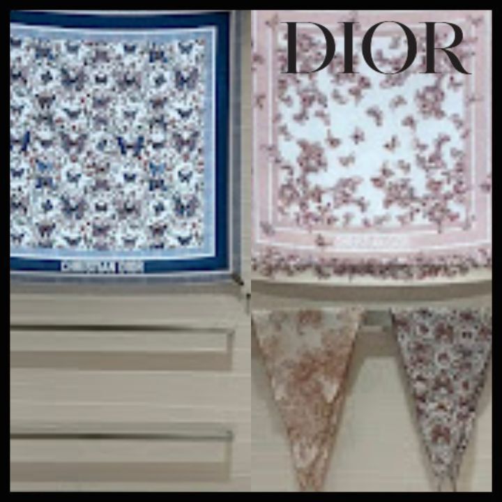【使い方自由自在】Dior スカーフ Camo Papillon 90 スクエア
