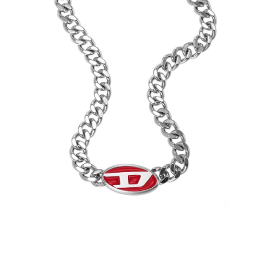 ◆DIESEL◆ Logo Pendant Chain Necklace