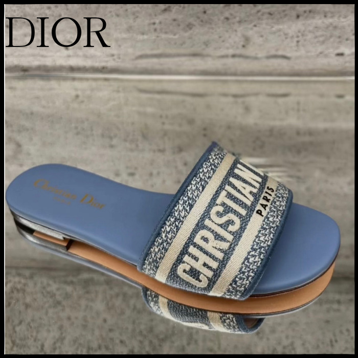 【お洒落なのにリラックス！】DIOR Dway スライドサンダル