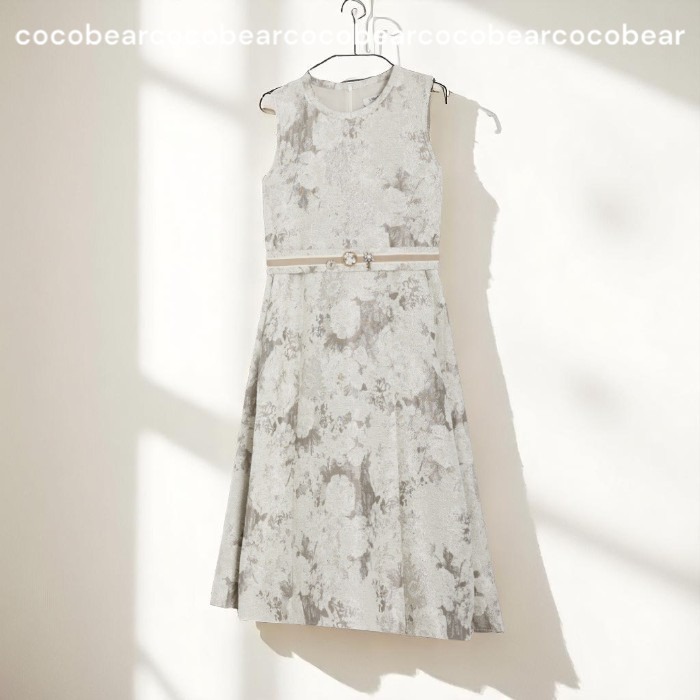 'S MAX MARA☆ノースリーブのジャカードドレス