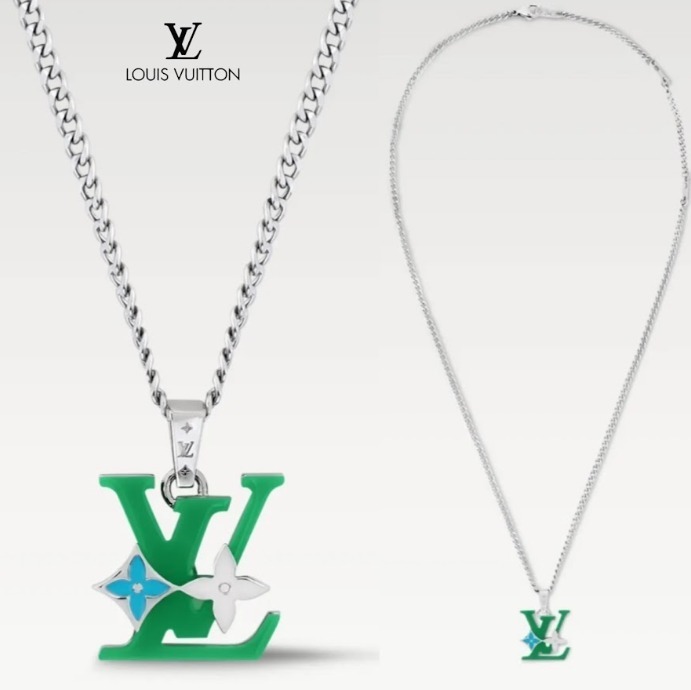 鮮やか☆シンプル【LOUIS VUITTON】ペンダント・モノグラム ロウ