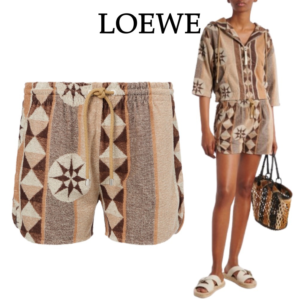 【Loewe】パウラのイビサプリントのテリーショーツ