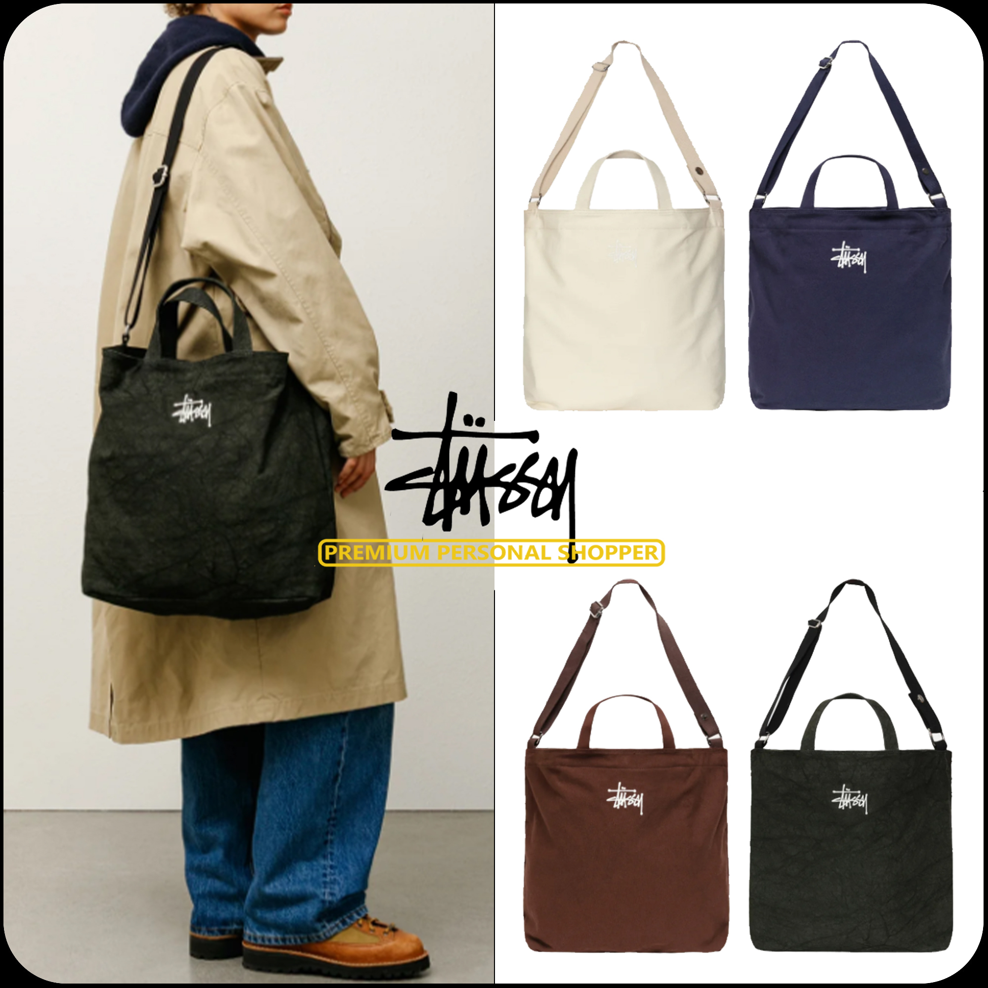 [STUSSY]★25SS★韓国人気★CANVAS CROSSBODY BAG