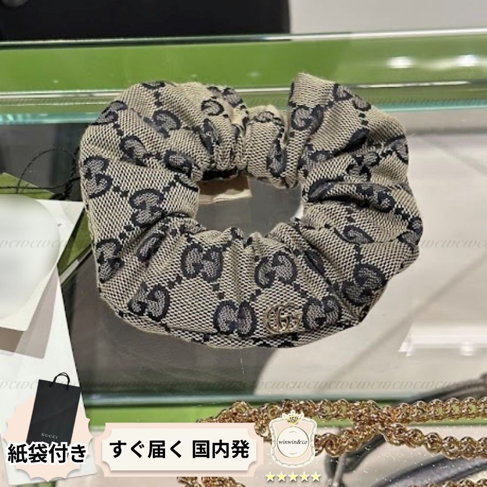 【完売必至】グッチ■GGキャンバス シュシュ
