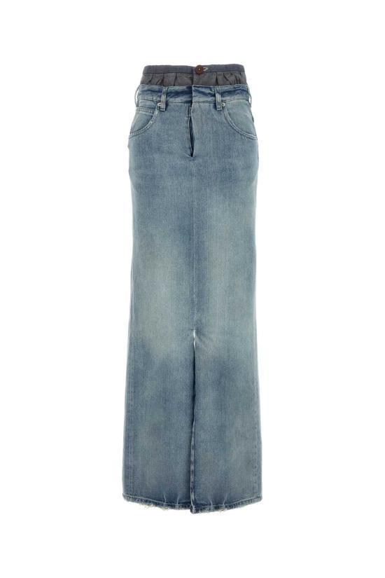 スカート MAISON MARGIELA Women Mid Skirts S51MI0006S30383 961 BLUE