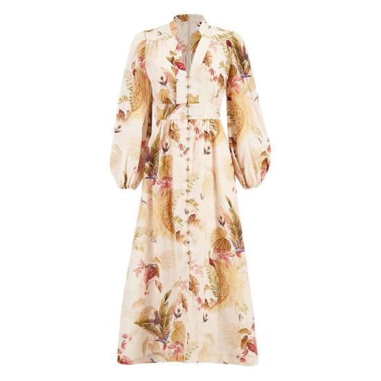 ワンピース ZIMMERMANN Women Mid Skirts 5146DSS253 CREPA Beige