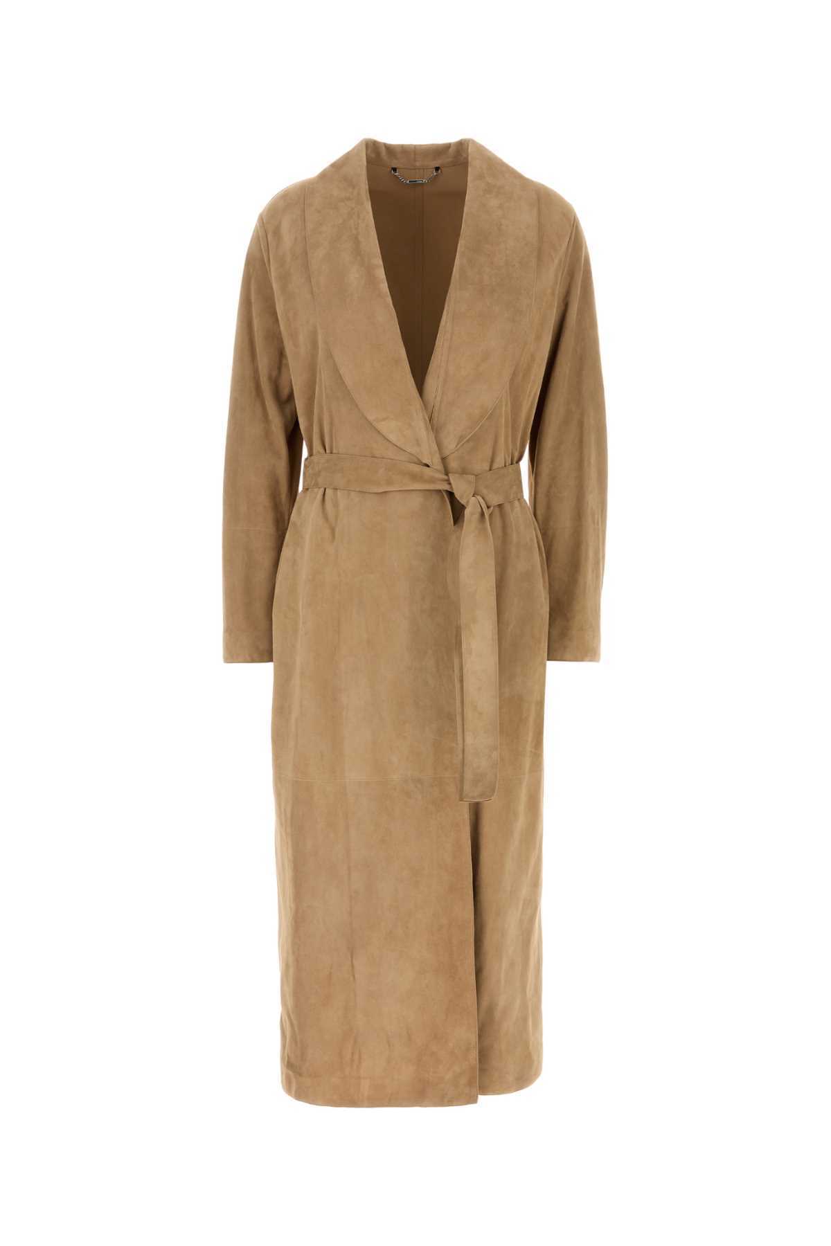 【送料&関税込】Fendi Camel Suede Coat