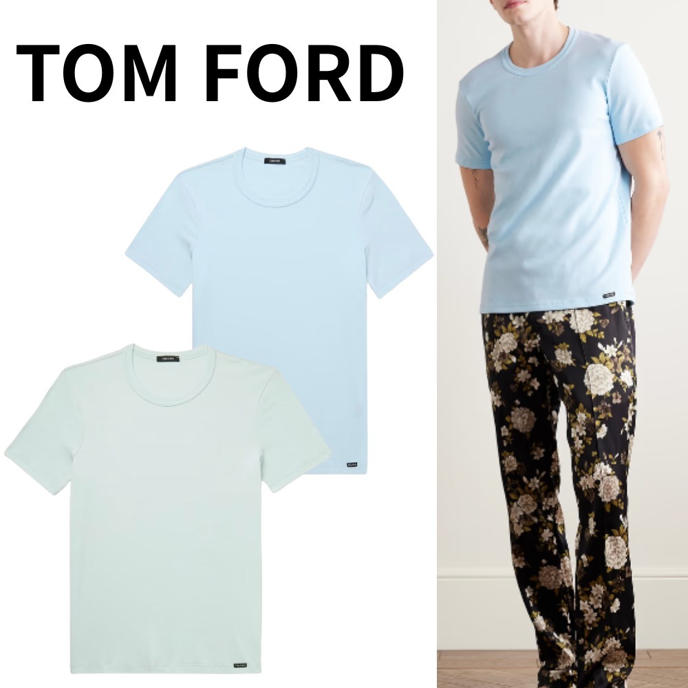 TOM FORD/トムフォード/ストレッチコットンジャージーTシャツ