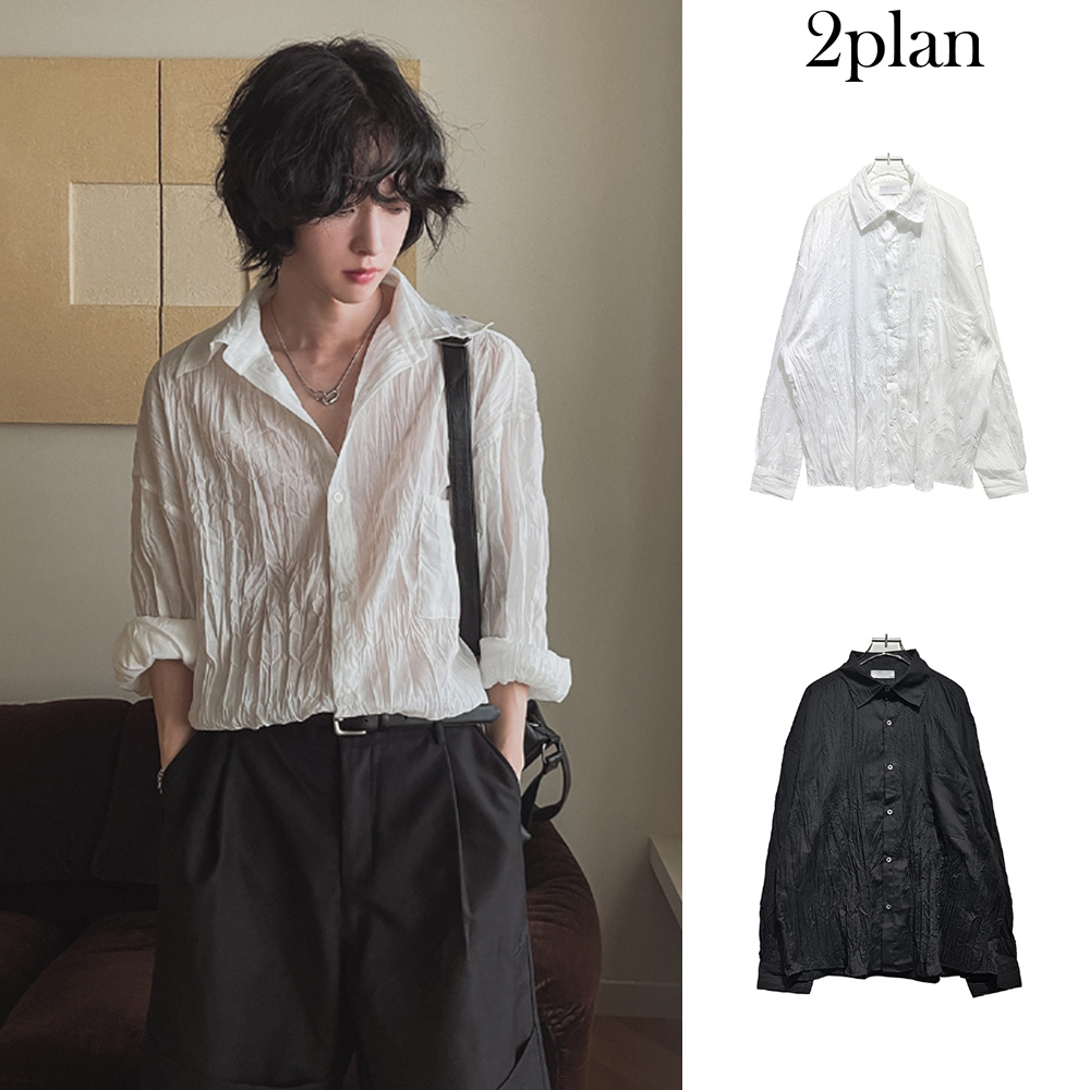 【2plan】Loki Wrinkle Overfit Shirt