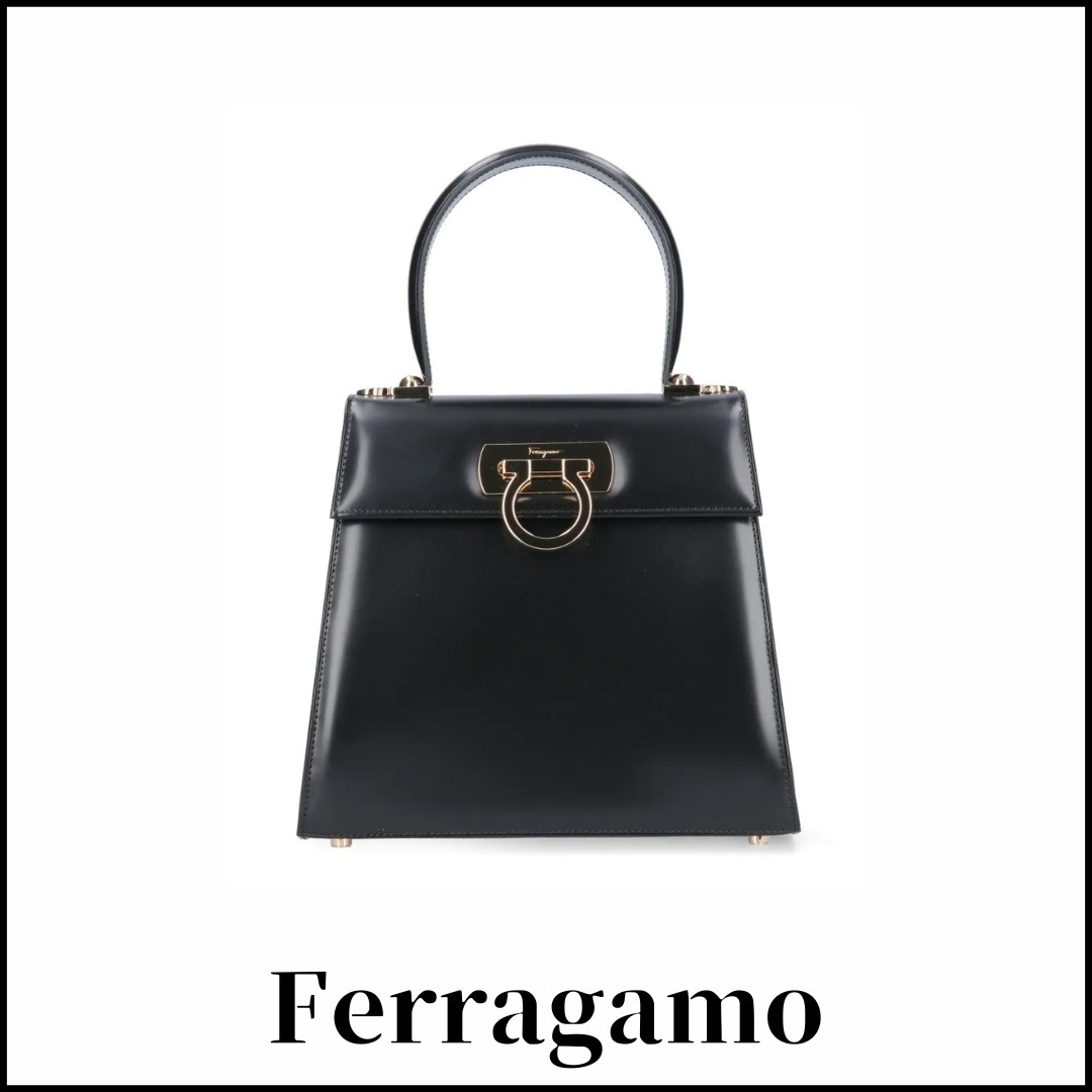 【Ferragamo】アイコニック トップハンドル ショルダーバッグ