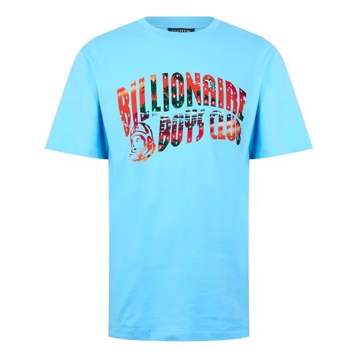 BILLIONAIRE BOYS CLUB★半袖 クルーネック ロゴ Tシャツ★青★