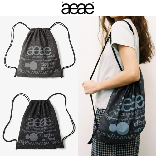 ★2025SS新作★aeae★WEB LOGO DOT GYM SACK