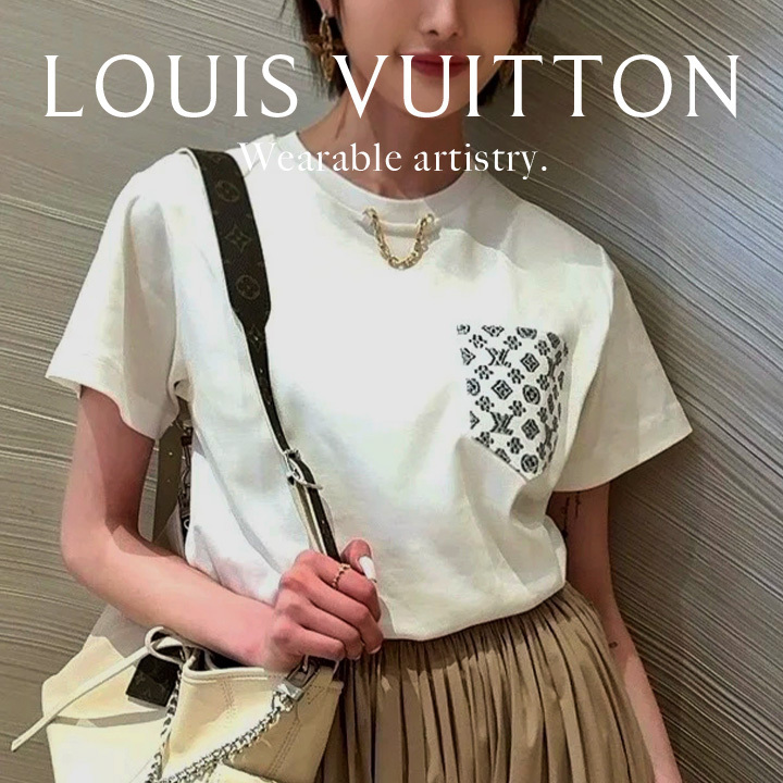 *カジュアル高級*【Louis Vuitton】シグネチャープラークTシャツ