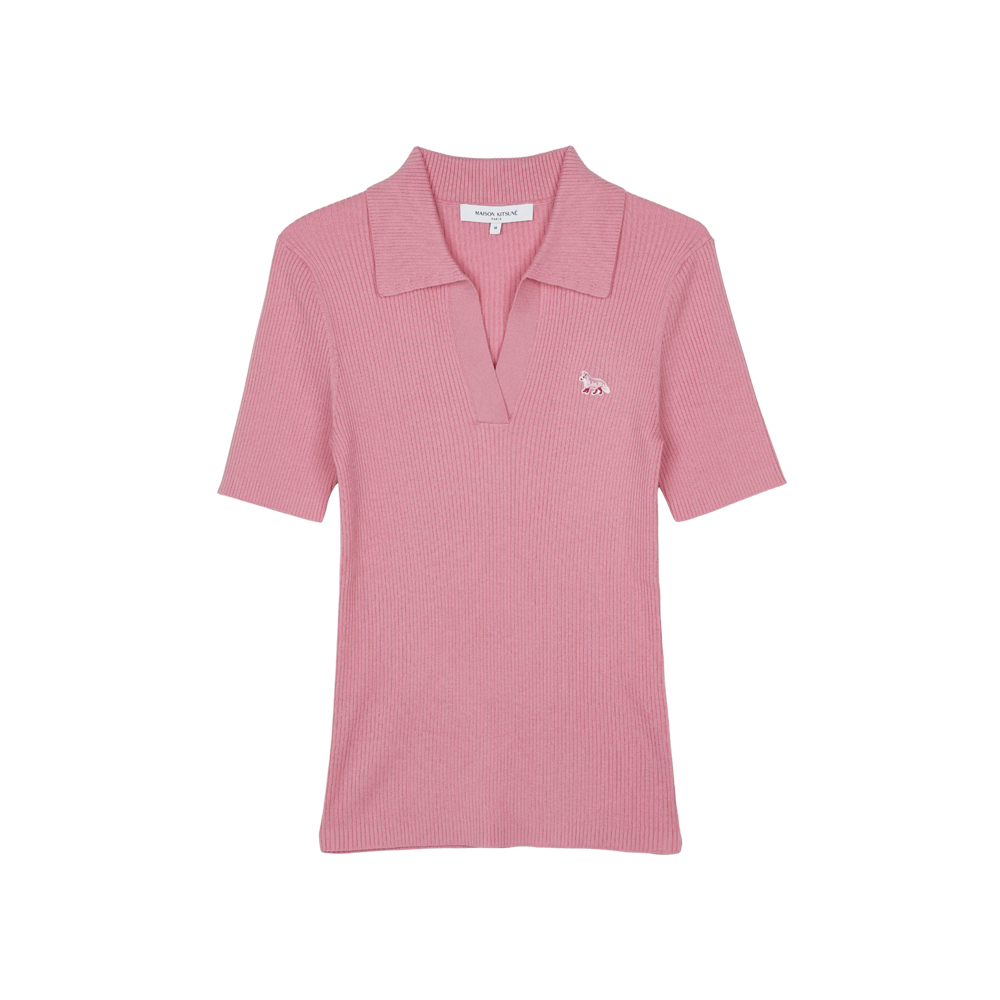 Tシャツ・カットソー Maison Kitsune Baby Fox Patch Fine Ribbed Polo Shirt