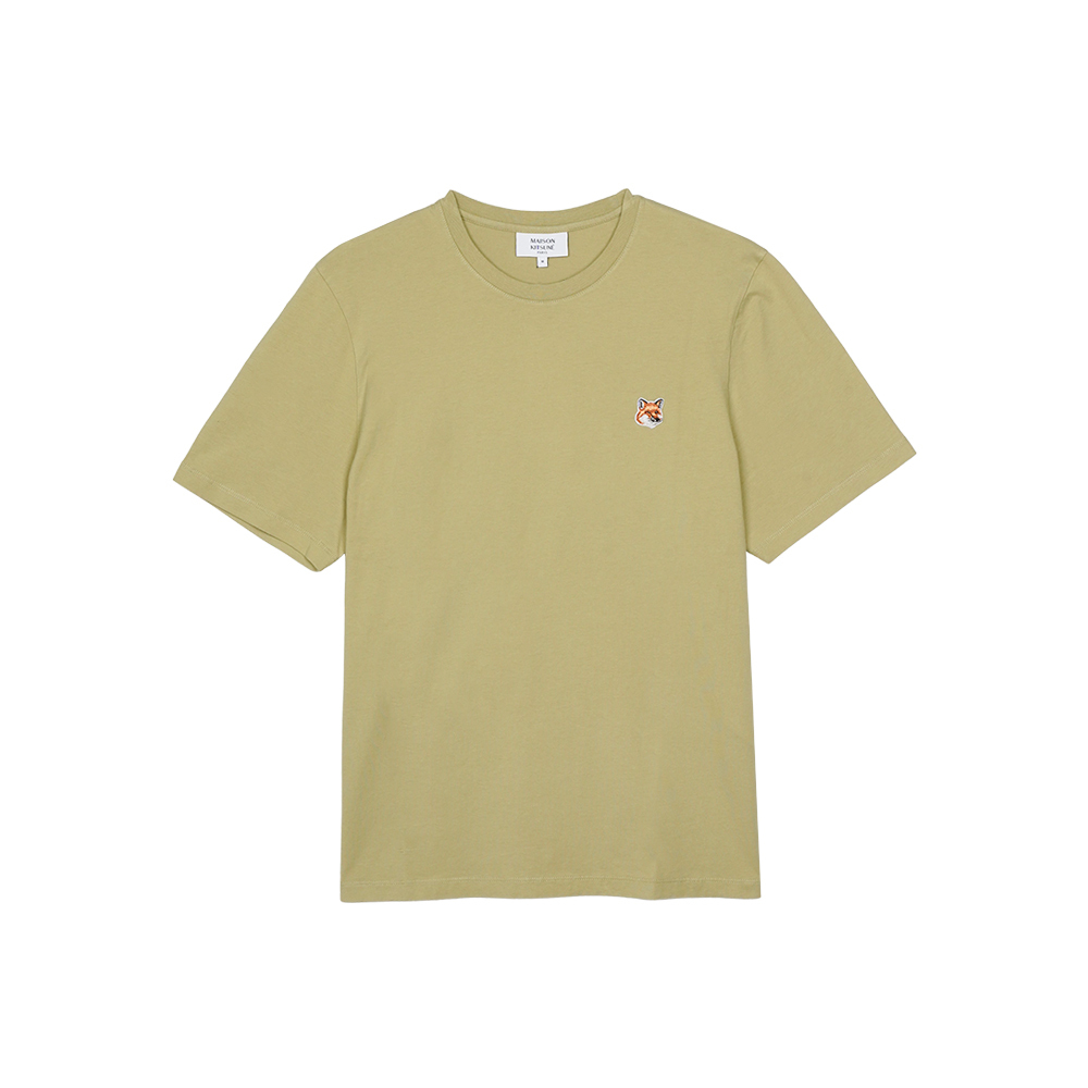 Tシャツ・カットソー Maison Kitsune Men's Fox Head Patch Regular T-shirt Canvas