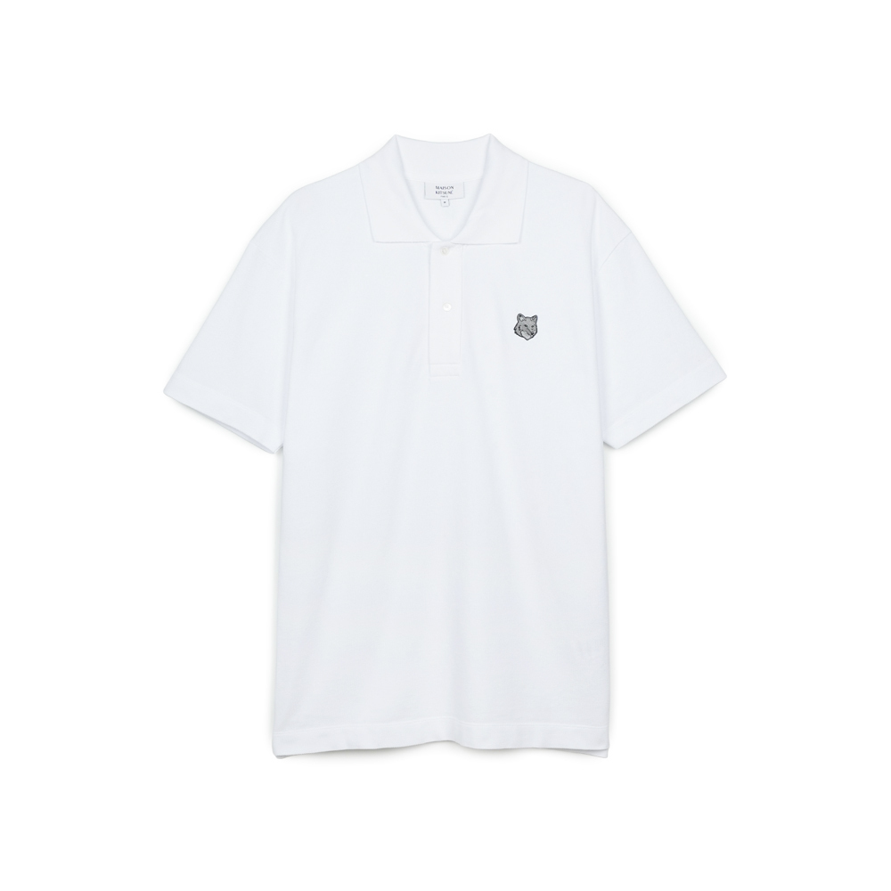 Tシャツ・カットソー Maison Kitsune Unisex Bold Fox Head Comfort Polo White